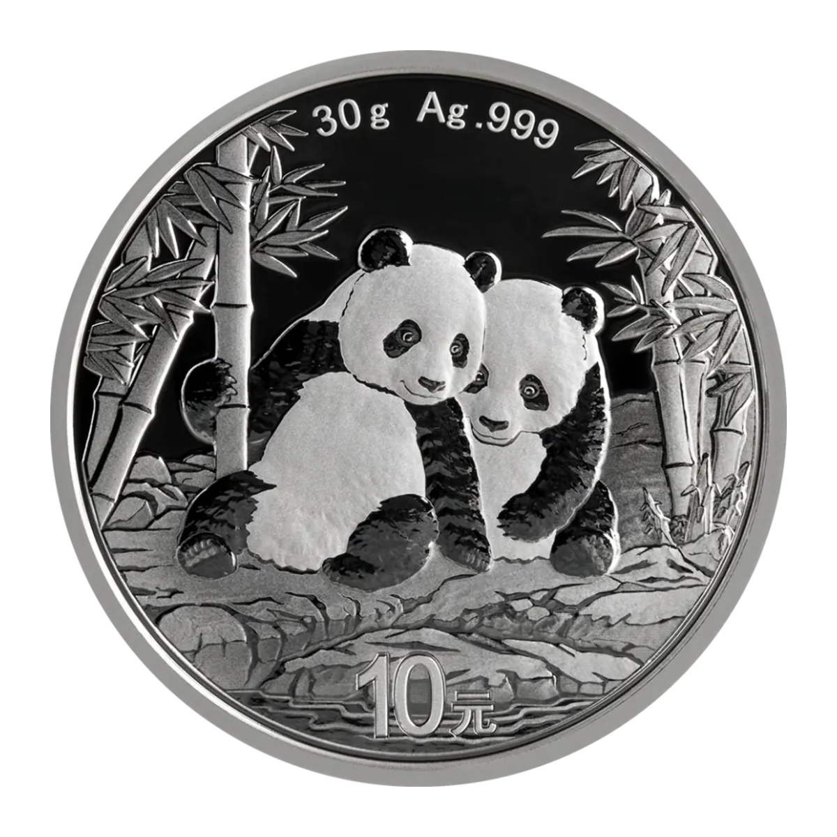 2026 30 Gram Fine .999 China Panda Silver Coin BU