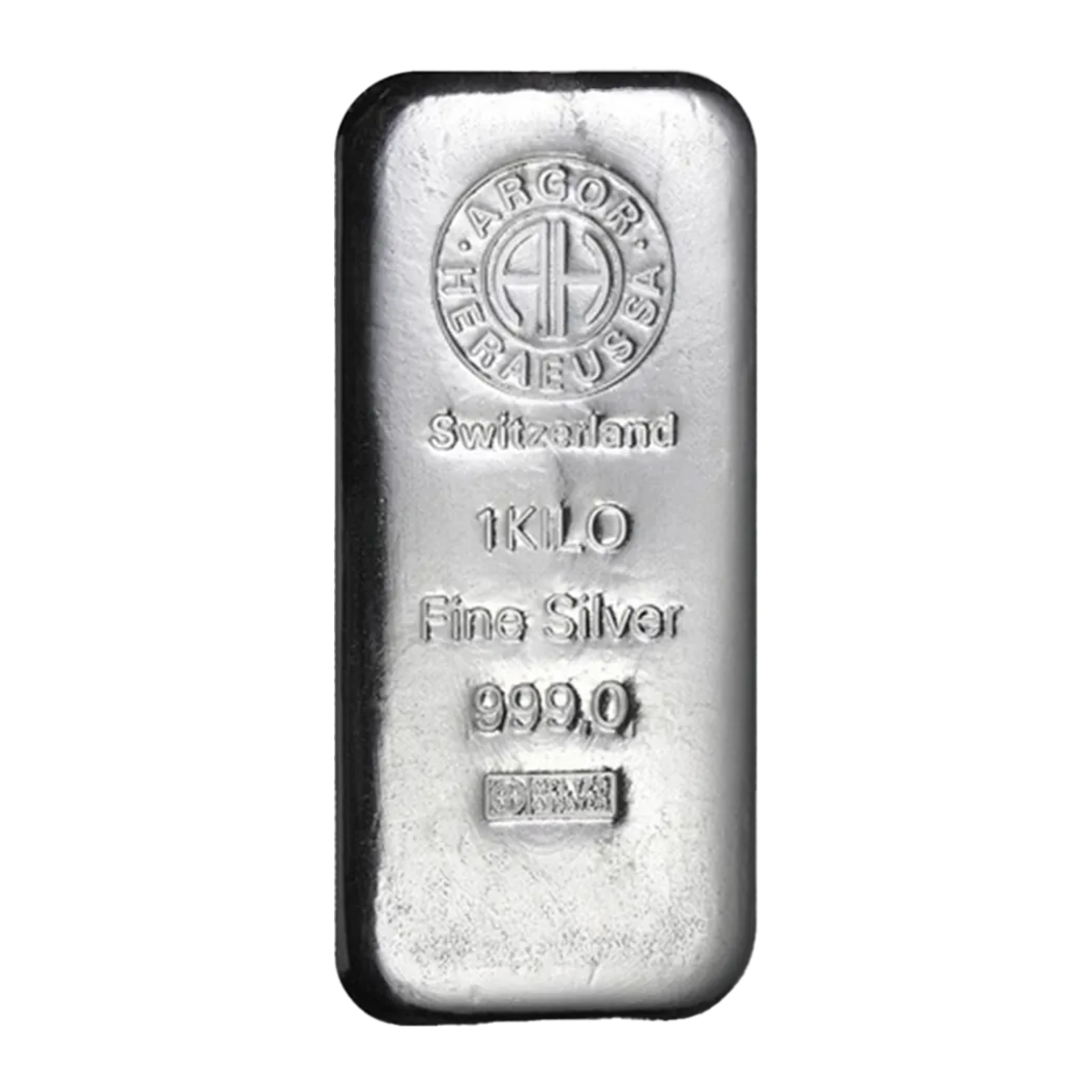 1 Kilo Fine 999 Argor Heraeus Silver Bar