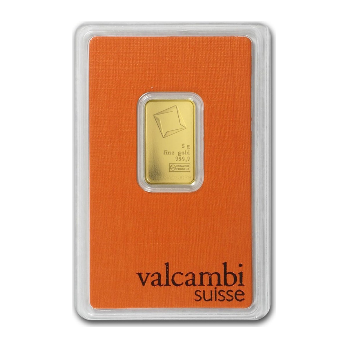 5 Gram 999.9 Valcambi Gold Bar