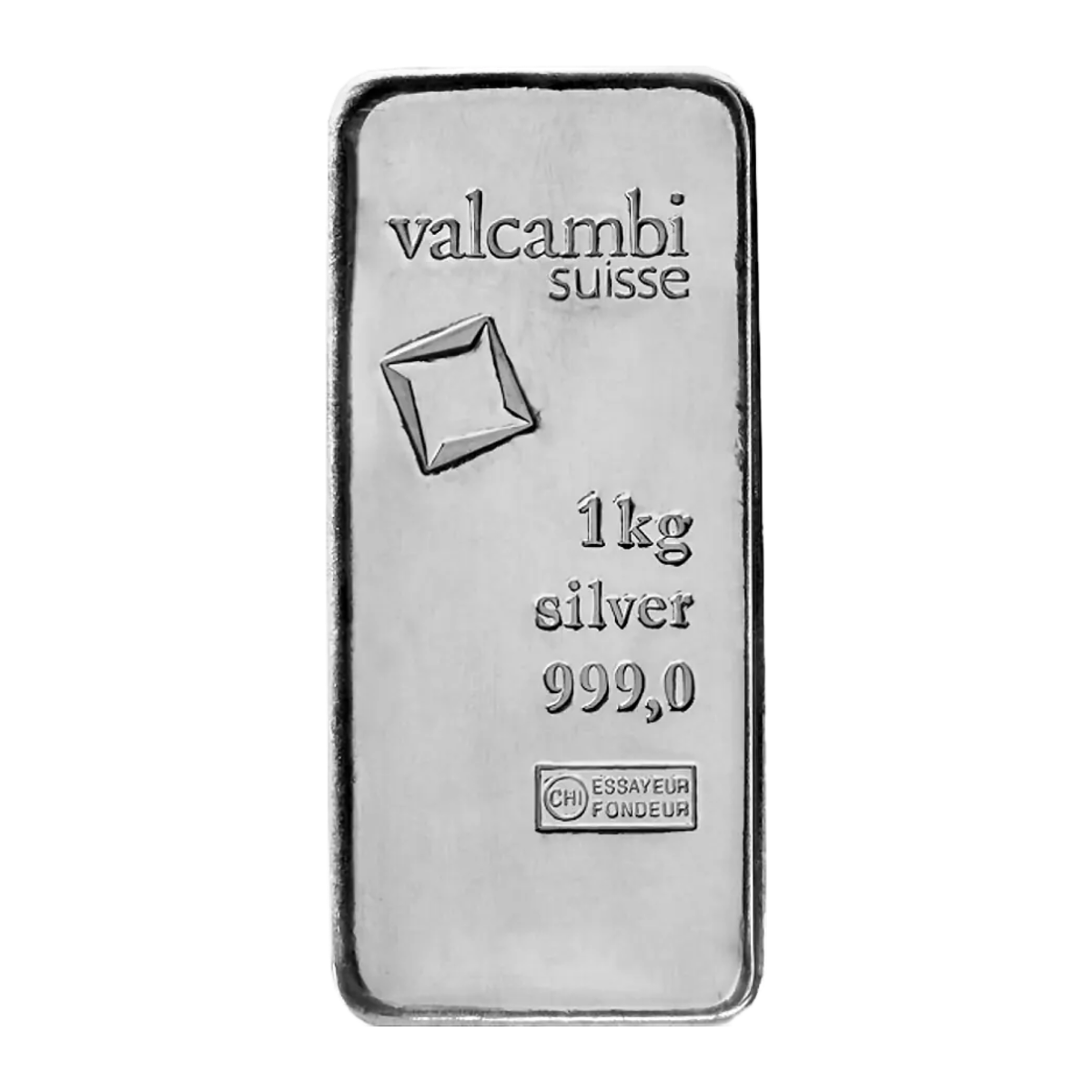 1 Kilo Fine .999 Valcambi Silver Bar
